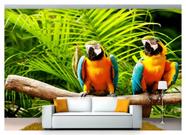 Papel De Parede Animais Casal De Pássaros 3D Anm197