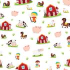 Papel de Parede Animais Fazenda Baby Infantil 57x270cm