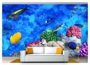 Papel De Parede Animais Fundo Do Mar Coral 3D Anm204