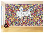 Papel De Parede Animais Pop Art Cavalos Cores 3,5M Pxa341