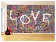 Papel De Parede Arte Graffiti Love Amor Mural 3,5M Tra109