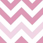 Papel de Parede Autoadesivo Vinílico Reforma Chevron Rosa Branco Quarto Infantil Menina