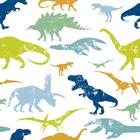 Papel de Parede Autoadesivo Vinílico Reforma Dinossauro Colorido Quarto Infantil Menino Maternidade - SignMaq