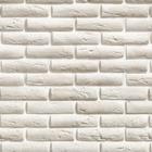 Papel de Parede autocolante - Estilo Pedra tijolos tons Brancos 3D - Vinil