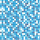 Papel de Parede Autocolante Pastilhas Quadriculadas Nas Cores Azul Claro Azul Marinho E Branco - Decora Plus