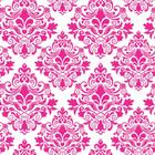 Papel de Parede Autocolante Vinil Arabesco Mix Rosa E Branco - Decora Plus