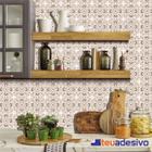 Papel De Parede Azulejo Cozinha Português Lávavel Rosa 3M