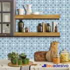 Papel De Parede Azulejo Cozinha Português Lávavel Rosa 3M