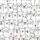 Papel De Parede Baby Cute Cachorrinhos - 2,50x0,50m