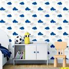 Papel de Parede Adesivo - Nuvem Guarda-Chuva Baby - 305ppb