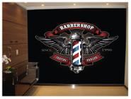 Papel De Parede Barbearia Retrô Barber Pole 3D Brb10
