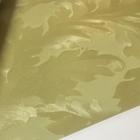 Papel De Parede Damaschi d1435 Vinílico Folhas verde dourado - Bobinex