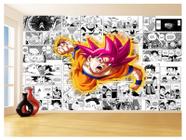 Papel De Parede Dragon Ball Goku Página Manga 3,5M Dbz646