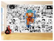 Papel De Parede Dragon Ball Goku Página Manga 3,5M Dbz664