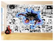 Papel De Parede Dragon Ball Goku Super Sayajin 3,5M Dbz684