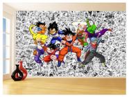 Papel De Parede Dragon Ball Goku Vegeta Anime 3,5M Dbz133