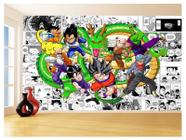 Papel De Parede Dragon Ball Goku Vegeta Anime 3,5M Dbz213