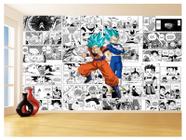 Papel De Parede Dragon Ball Goku Vegeta Anime 3,5M Dbz251