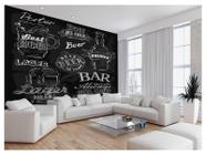 Papel De Parede Estilo Lousa Bebdias Bar Drink 3,5M Lcb16