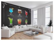 Papel De Parede Estilo Lousa Bebdias Bar Drink 3,5M Lcb21