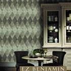 Papel de Parede EZ Benjamin Losangos Cinza GT0102 - Rolo: 10m x 0,53m