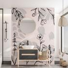 Papel de Parede Floral Boho Sala Quarto Cozinha Painel 6m² - Quartinhos