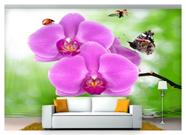 Papel De Parede Floral Flores Textura Sala 3D 3M² Xfl238