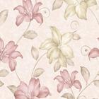 Papel De Parede Floral Rose Verde Musgo Com Laminação