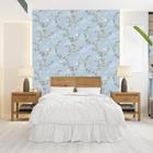 Papel de Parede Floral Vintage Maça - Rolo com 10 Metros Revestimento