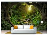 Papel De Parede Floresta Natureza Árvores 3D 3M² Xna189 - Você Decpra