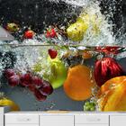 Papel de Parede Frutas Agua Saúde Cozinha Sala Adesivo - 182pcm