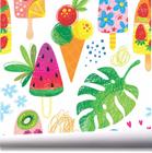 Papel de Parede Adesivo Frutas Tropicais Coloridas N04266