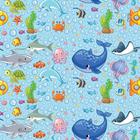 Papel De Parede Fundo Do Mar Infantil 57X270Cm