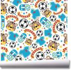 Papel De Parede Futebol Tigre Infantil Kit 02 Rolos A123