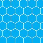 Papel de Parede Geométrico Hexágono Azul