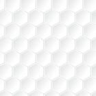 Papel de Parede Geométrico Hexágono Branco Gelo