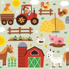 Papel de Parede Infantil Animais da Fazenda 57x270cm - Quartinhos