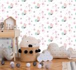 Papel de Parede Infantil Borboletas Rosa Jardim Encantado Adesivo Vinílico 3m x 50cm -SKU-1613