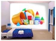 Papel De Parede Infantil Brinquedos Toys 3D Azs73