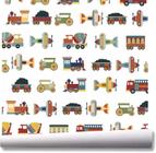 Papel De Parede Infantil Carro Transporte Kit 02 Rolos A11