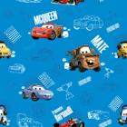 Papel de Parede Infantil Carros Mcqueen Azul