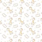 Papel de Parede Infantil Girafa e Hipopótamo 2,70x0,57m