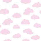 Papel De Parede Infantil Sonhos 4241 rosa bobinex Céu Nuvem vinilico