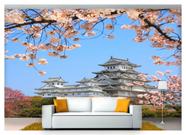 Papel De Parede Japonês Templo Castelo 3D Jjp35