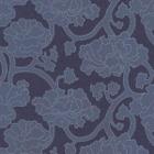 Papel De Parede K&G Emborrachado Floral ul Royal Com Roxo