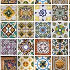 Papel De Parede Lavável Azulejo Português Moderno 3M