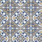 Papel de Parede Lavável Azulejo Português Vintage Azul 3m