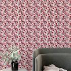 Papel de parede Lavável Flor cerejeira rosa delicada natural viva auto colante quarto sala 12m
