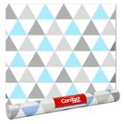 Papel de Parede Listrado Arabesco Moderno Contact 10 Metros - Triangulo Azul