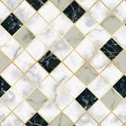 Papel de Parede Losango Tons Claros e Pretos 1,50x50m